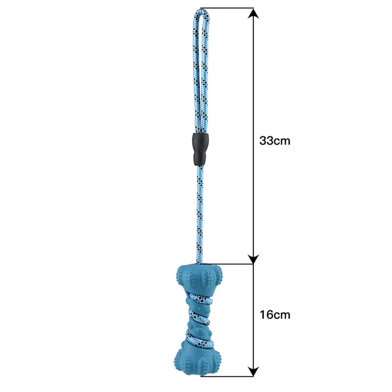 Rubber Chew Toys with Rope for Dogs