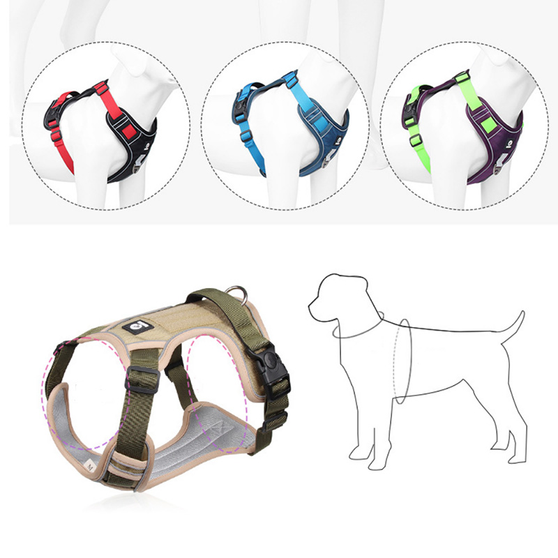 Highly Reflective Oxford Dog Harness