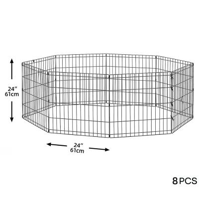 foldable portable pet metal play fence pen