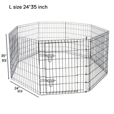 foldable portable pet metal play fence pen