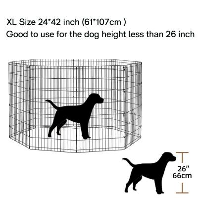 foldable portable pet metal play fence pen