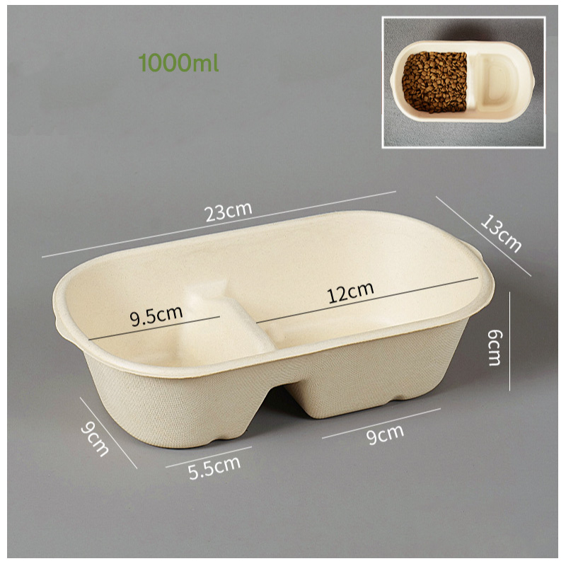 2 in 1 Disposable Pet Feeding Bowls 33oz