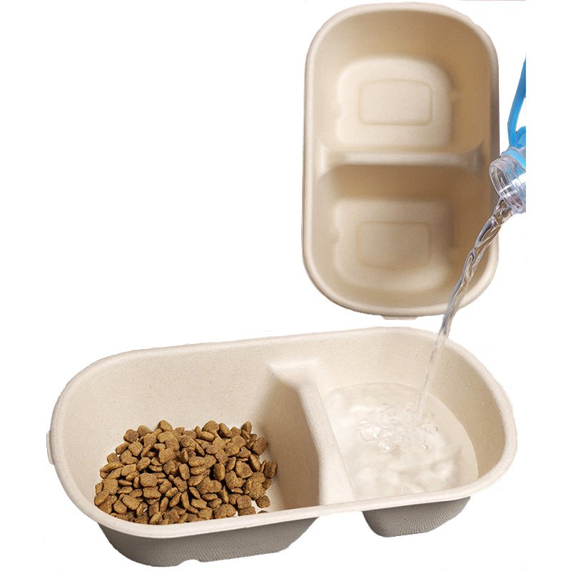 Wholesale 2 in 1 Disposable Pet Feeding Bowls 33oz